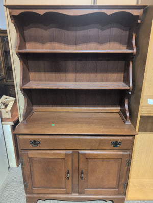 Warm Brown Buffet with Hutch