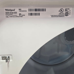 White Whirlpool Dryer