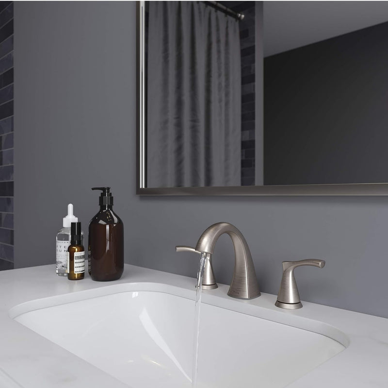 Pfister Masey Widespread Bathroom Faucet – Brushed Nickel