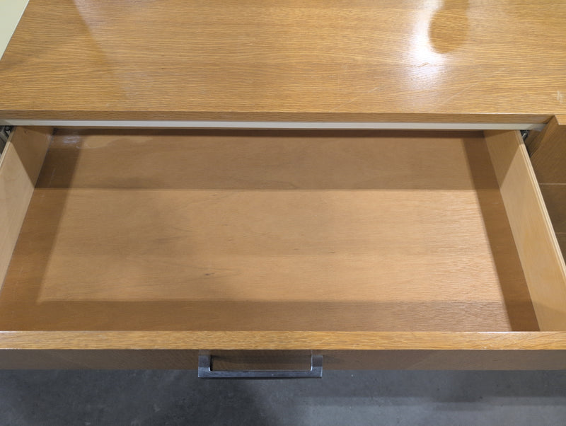 Wide Fancy Light Colored 6 Drawer Dresser