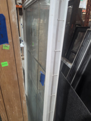 Thin Window with Gold Colored Muntins