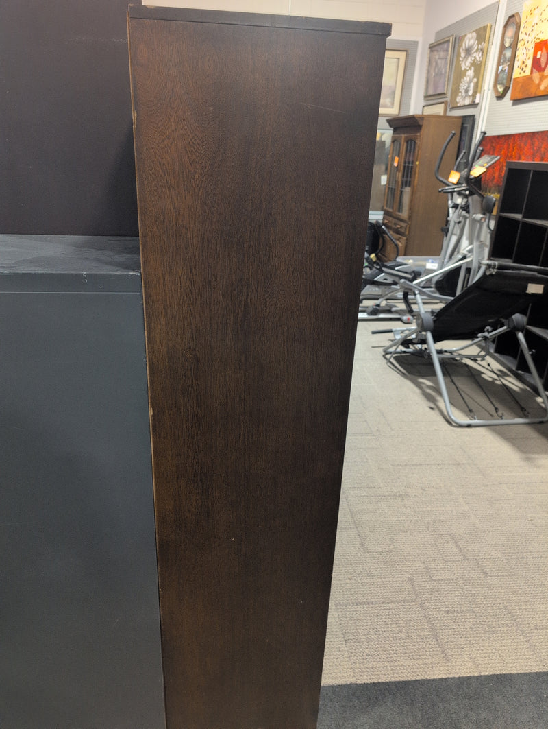 Bookcase with Lower Compartment and Holes
