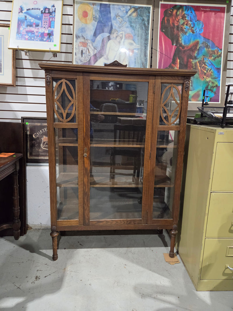 Antique Wooden Display Cabinet