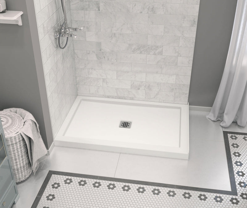 Brand New MAAX White Rectangular Acrylic Shower Base