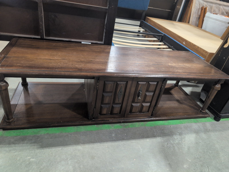 Ornate Wooden TV Stand