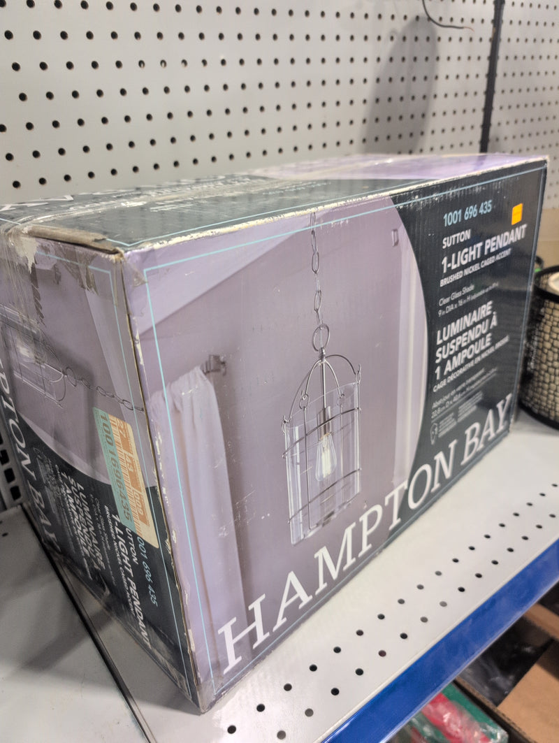 Hampton Bay Sutton 1-Light Pendant