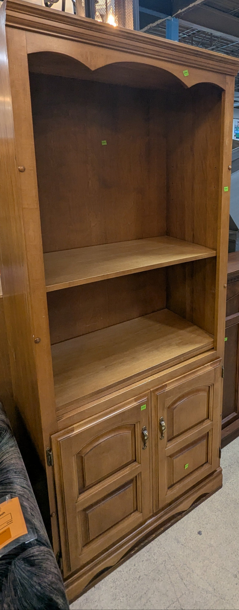 Vic Design Tall Rustic Oak-Finish Bookcase