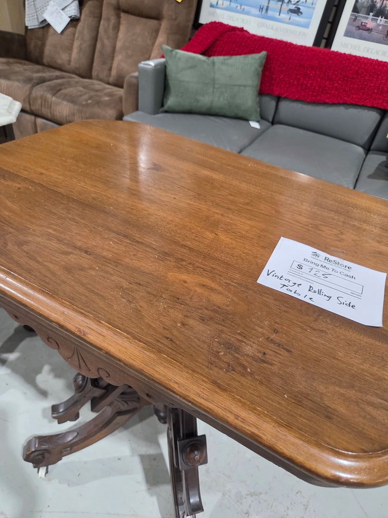 Antique Victorian Wooden Parlor Table