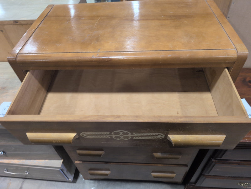 4 Drawer MCM Waterfall Dresser
