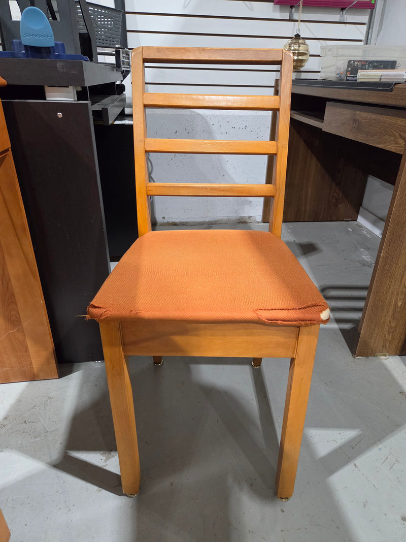 Vintage Solid Wood Student Desk With Chair