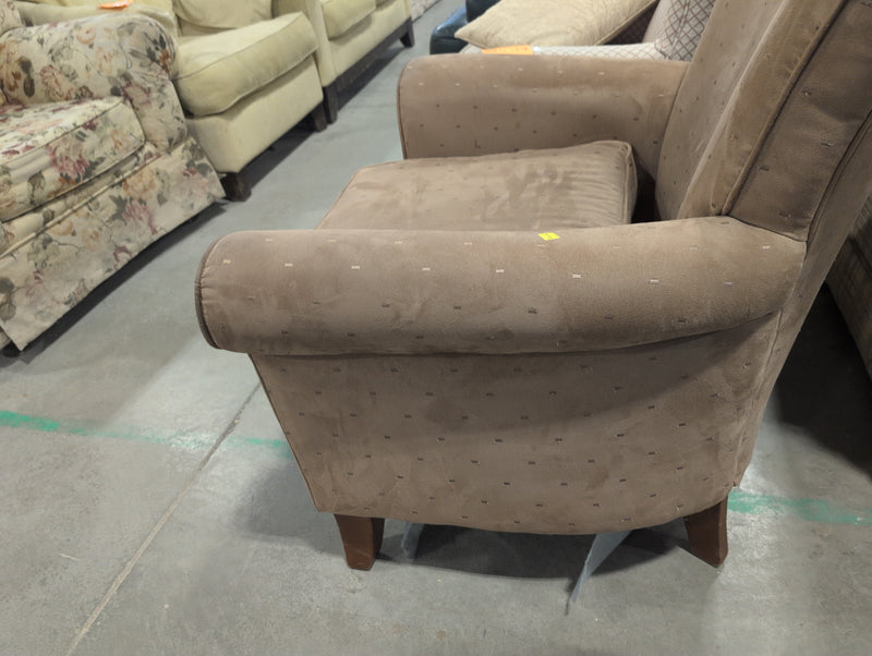 Beige Upholstered Armchair