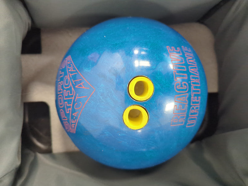 Vintage Sports Tec Re-Act Attack Bowling Ball - Blue