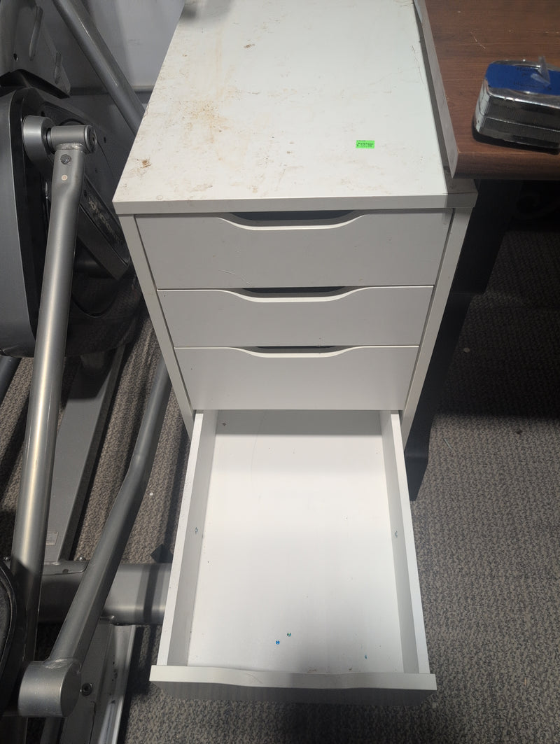 White Filing Cabinet with 5 Drawers