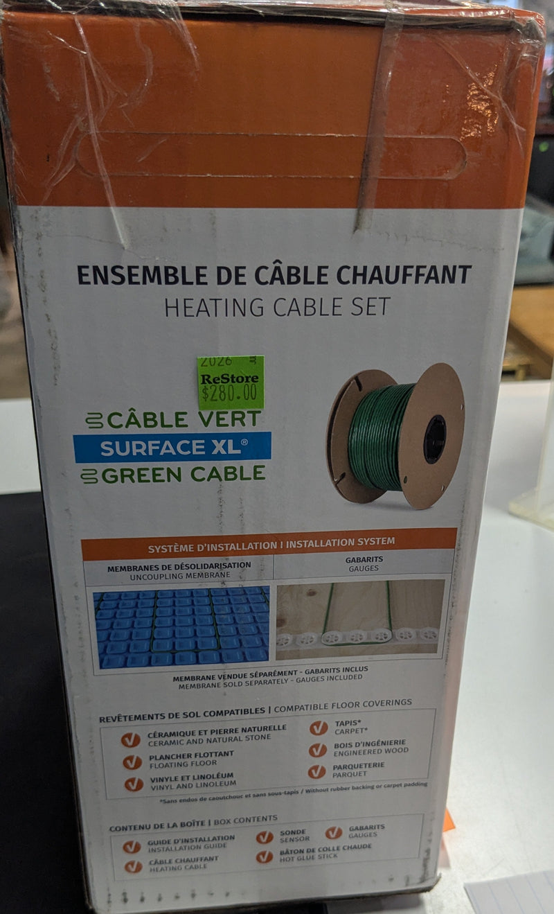 Flextherm Green Cable Surface XL Heating Cable Set