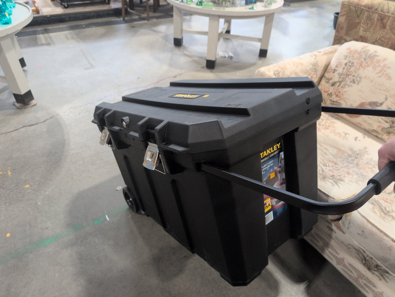 Stanley Giant Black Lockable Toolbox with Wheels and Handle