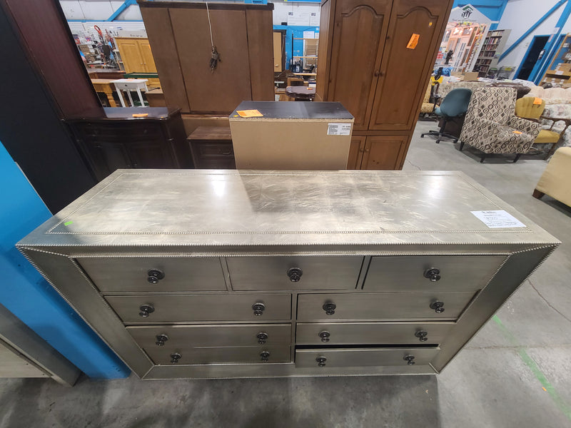 Pier 1 Imports Champagne Metallic 9-Drawer Dresser