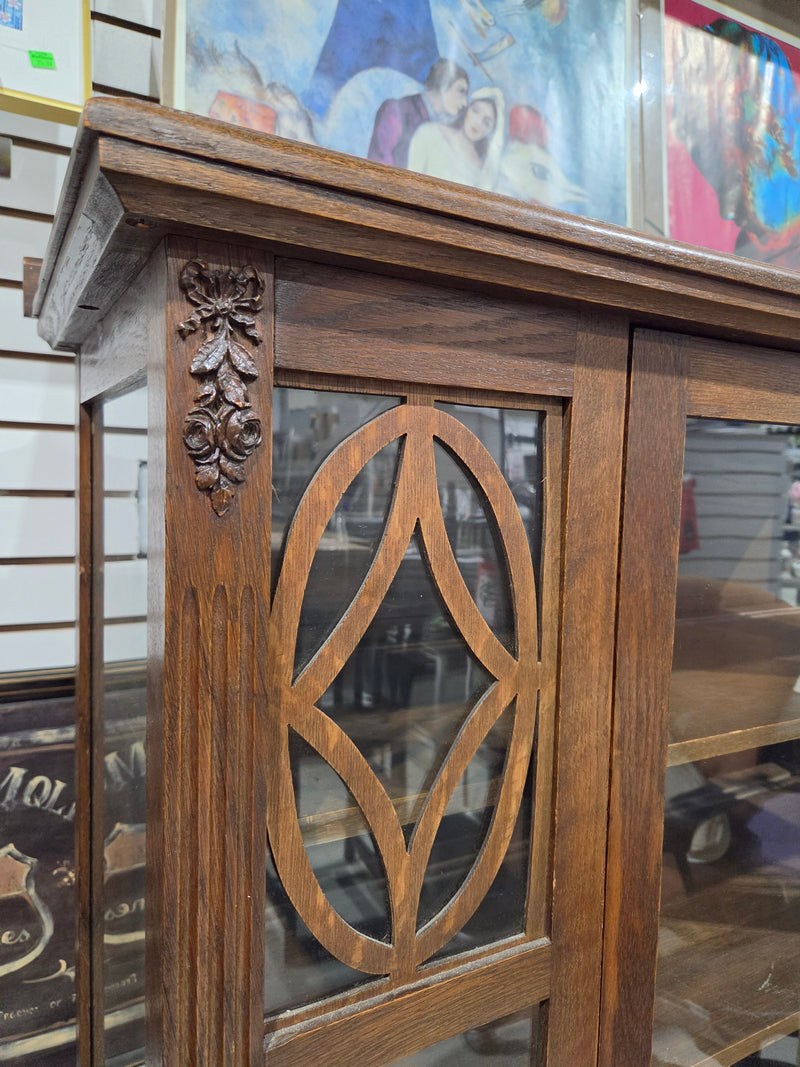 Antique Wooden Display Cabinet