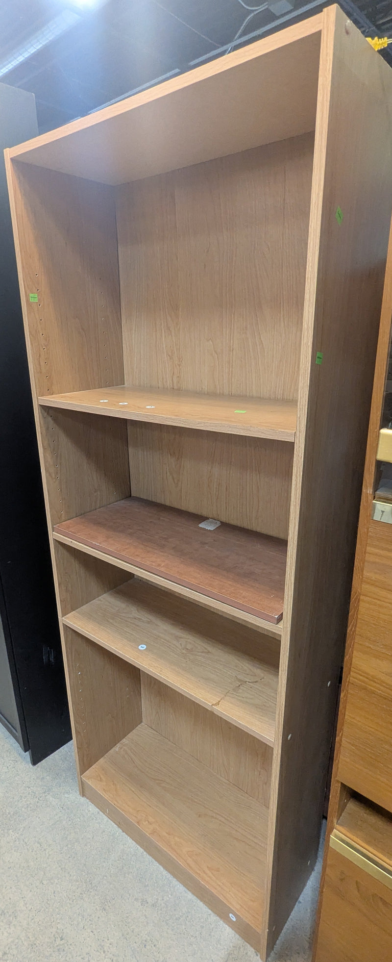 4-Shelf Wood Bookcase