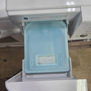 White LG True Steam Washing Machine