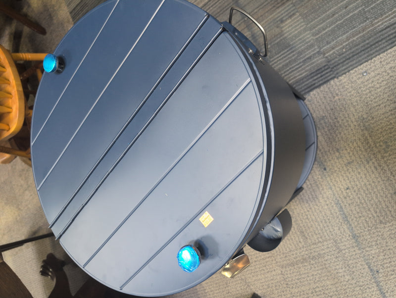 Round Blue Patio Beverage Cooler