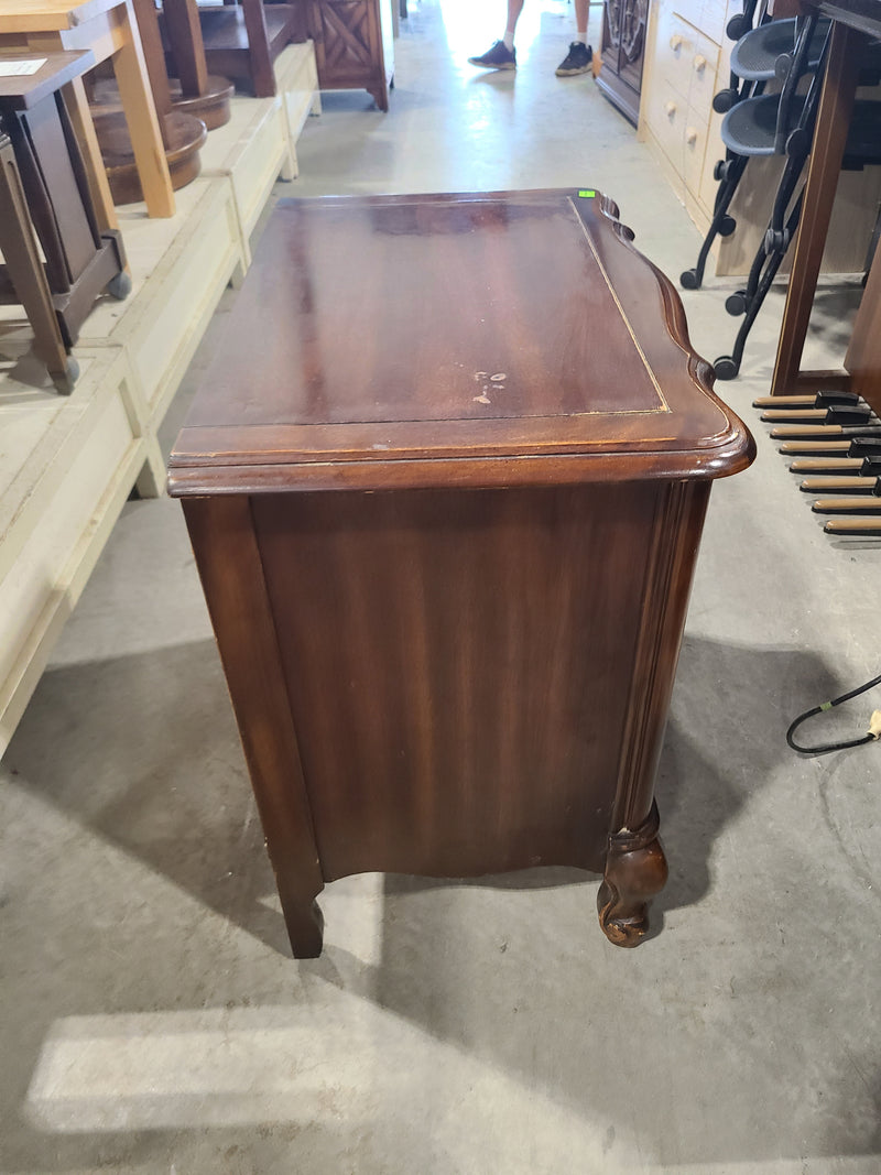 French Provincial Traditional Wood 1-Drawer Nightstand Side Table