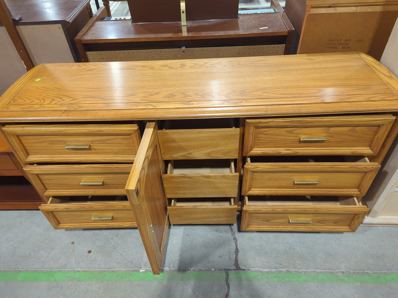 Warm Brown Oak Sideboard