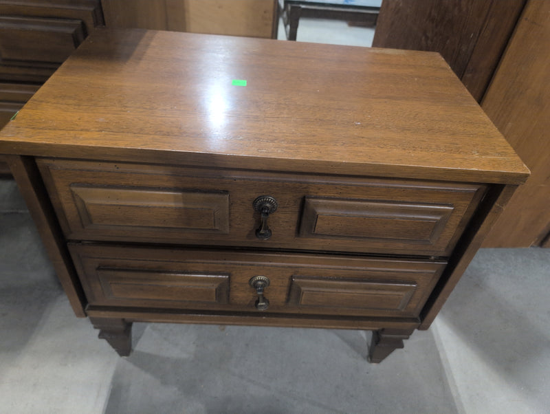 MCM 2 Drawer Brown Nightstand