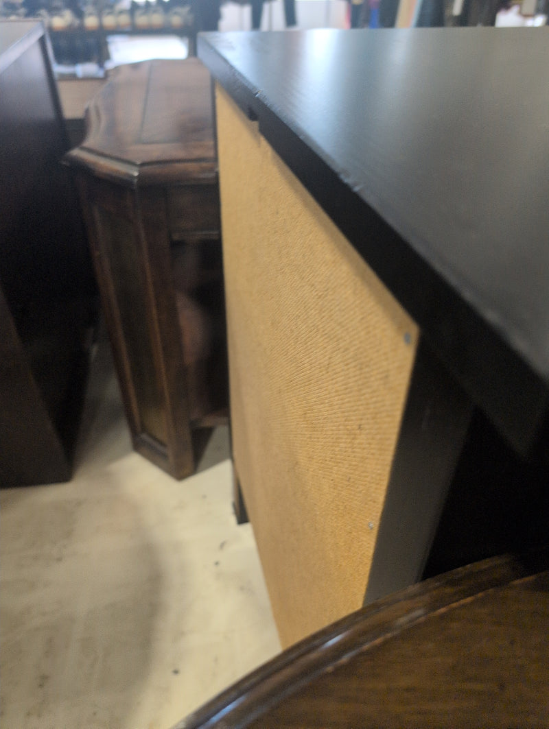Black 2 Drawer Nightstand