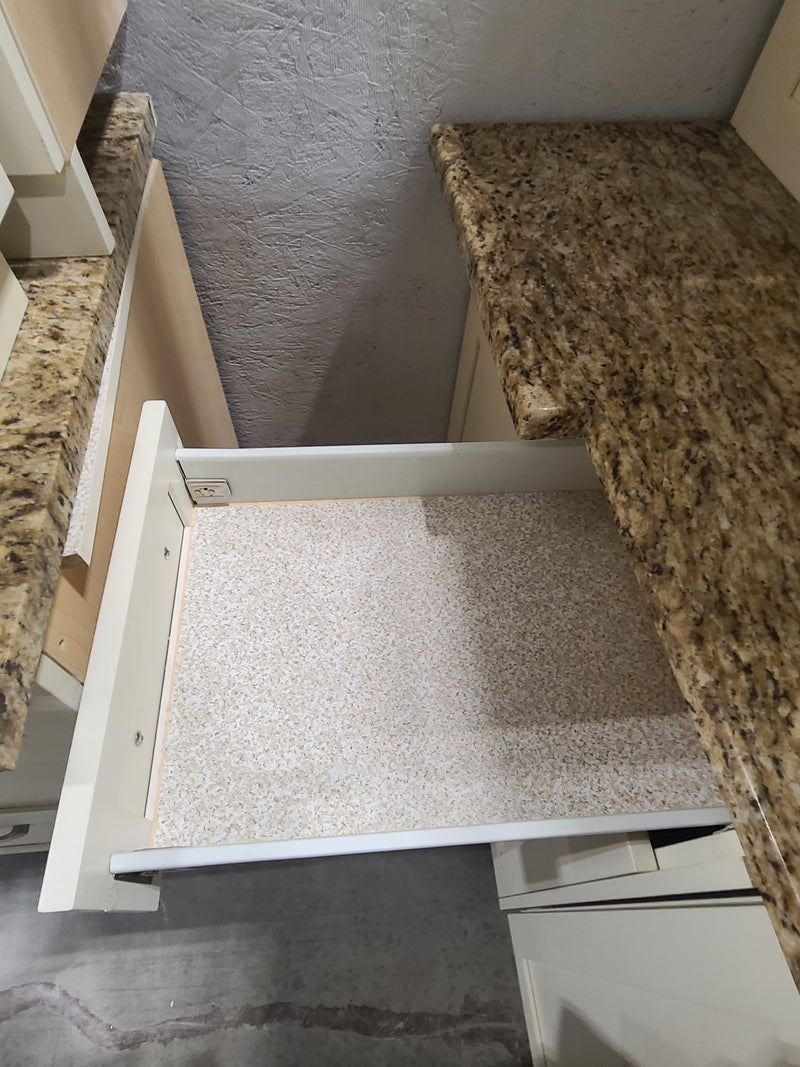 Elegant White Raised-Panel Full Kitchen Cabinet Set