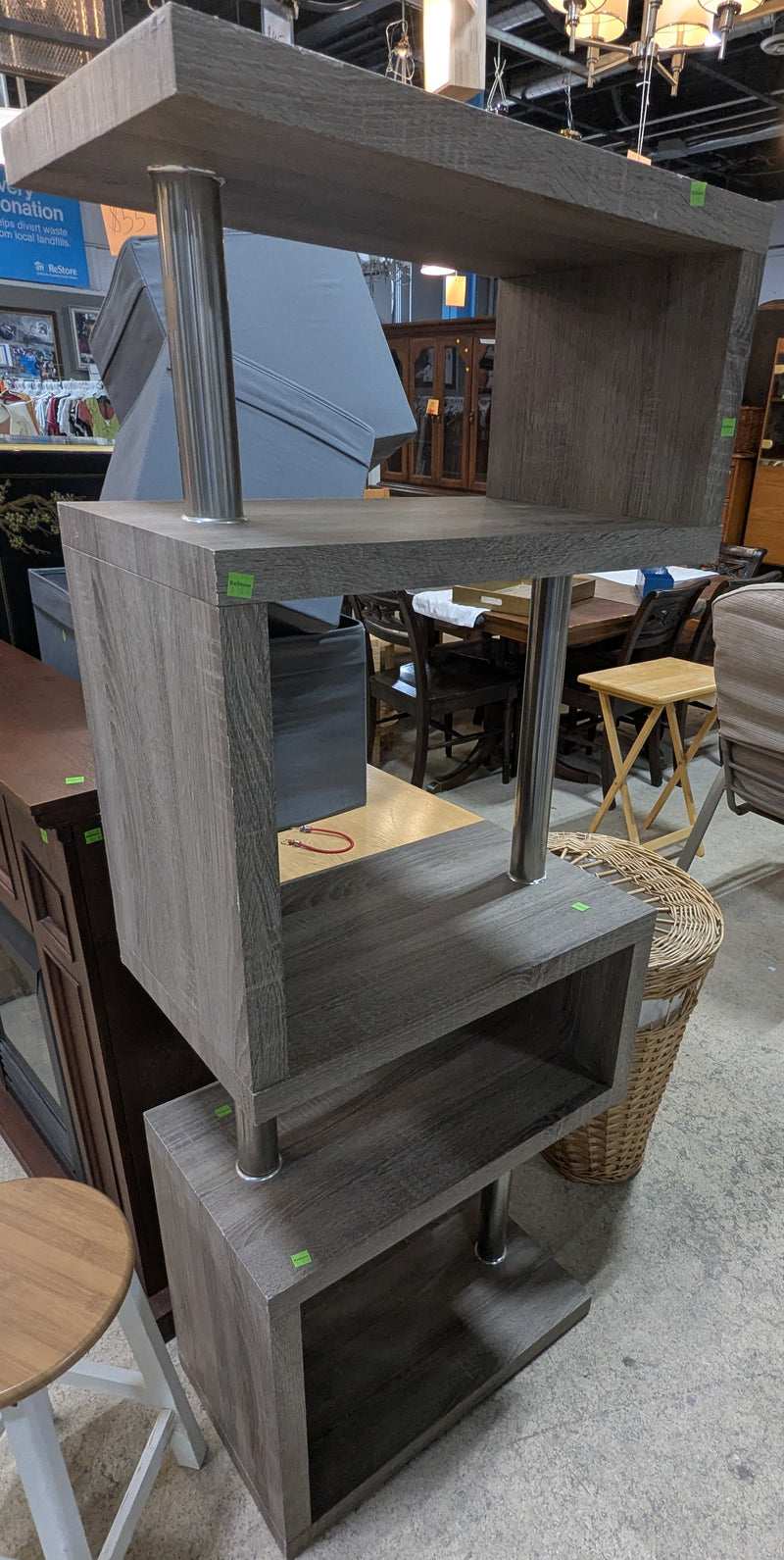 Modern Grey Bookshelf