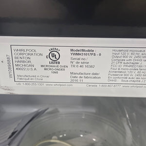 Whirlpool 30" Microwave