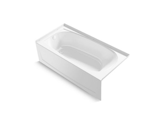 Sterling 71341112-0 Performa 2 60 in. x 29 in. Vikrell Alcove Bathtub with Left-Hand Drain, White
