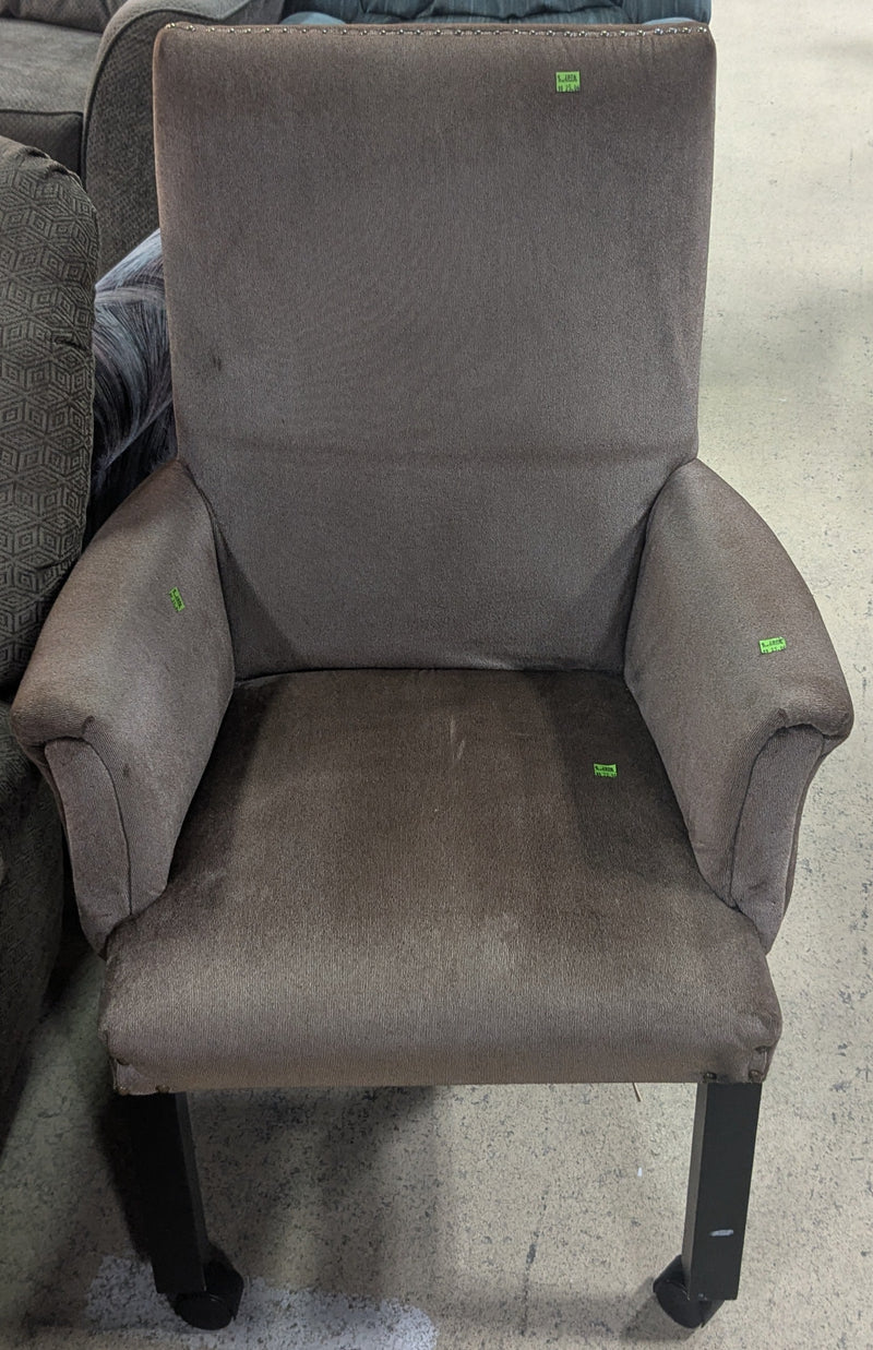 Brown Rolling Armchair