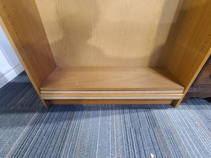 Good Condition Tall Wooden Bookshelf with 2 Sections
