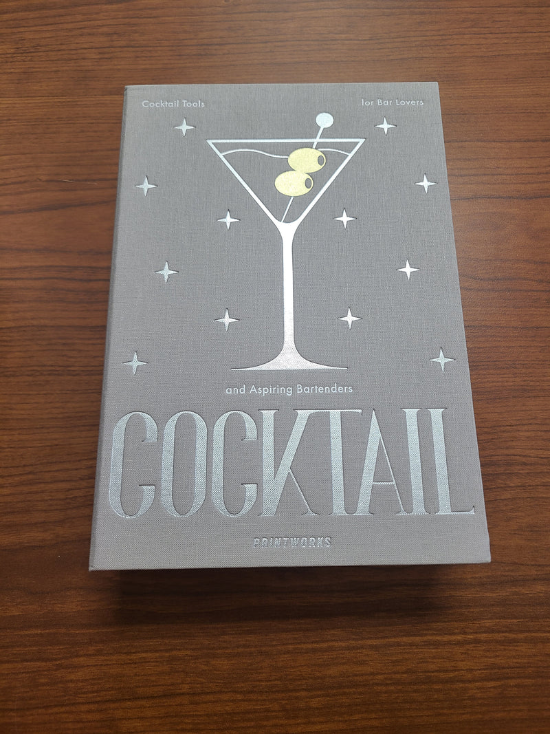 Printworks "Cocktail" Coffee Table Book Cocktail Tool Set
