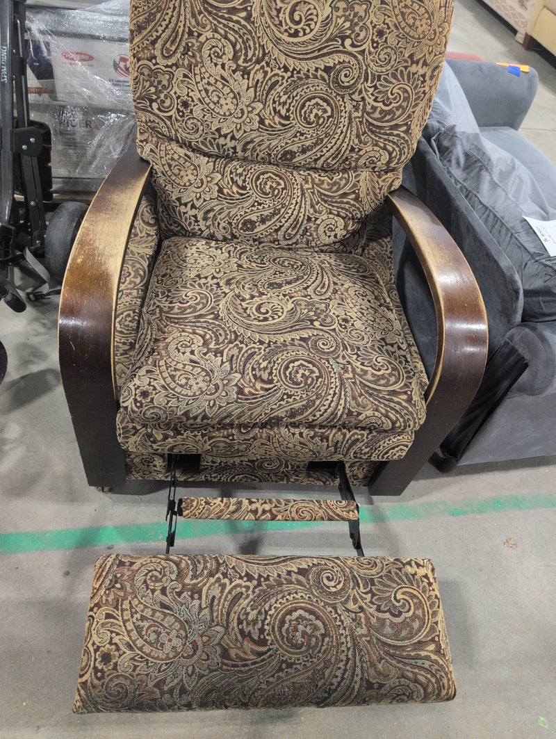 Abstract Floral Patterned Lazy-Boy Recliner