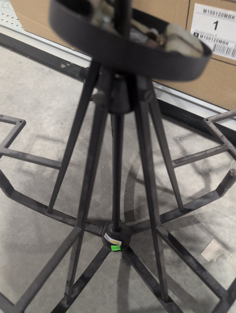 Geometric Black 5 Light Chandelier