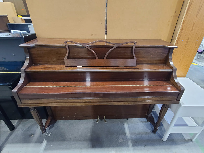 Vintage Sherlock-Manning Mahogany Spinet/Console Piano