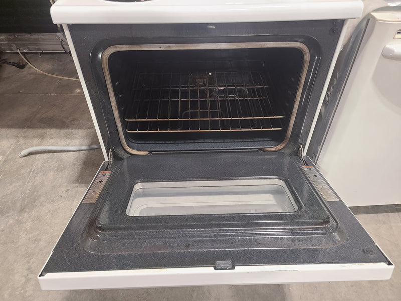 Whirlpool Electric Coil Stove with Self-Cleaning Oven in White