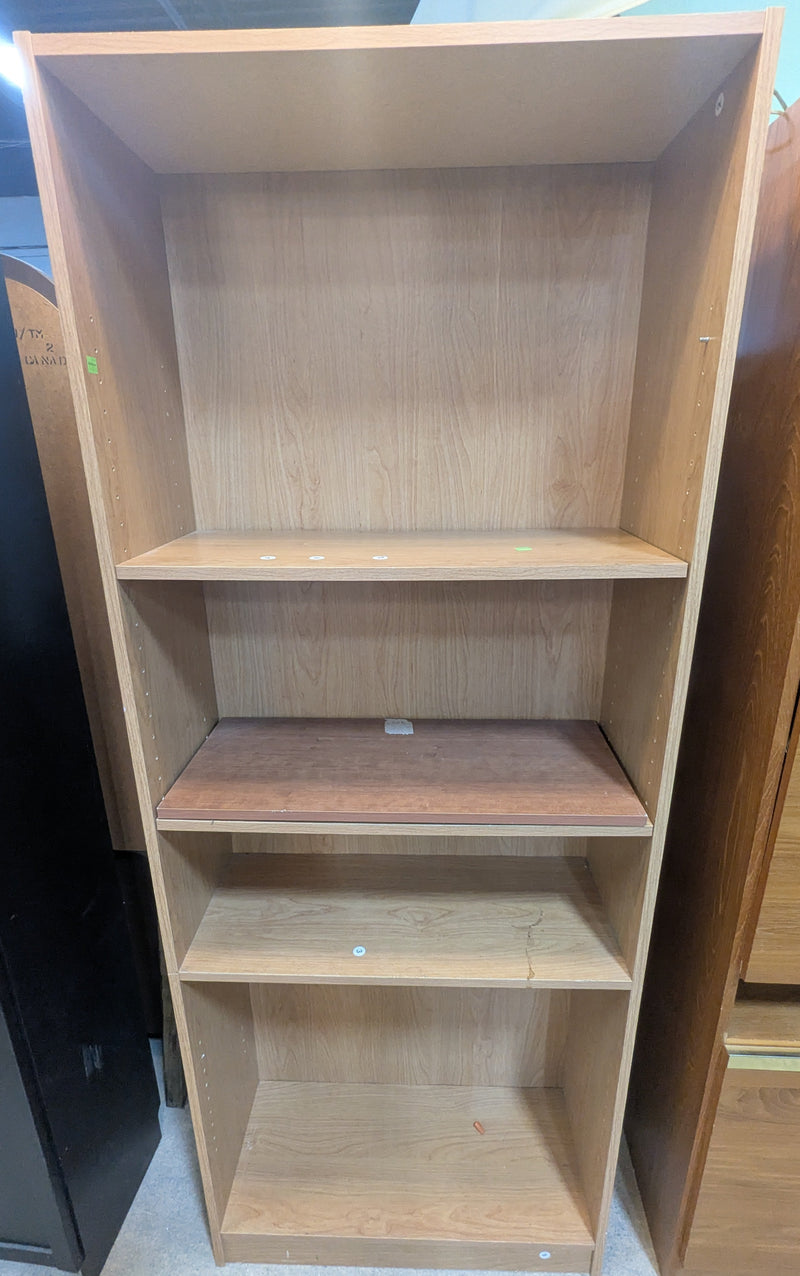 4-Shelf Wood Bookcase