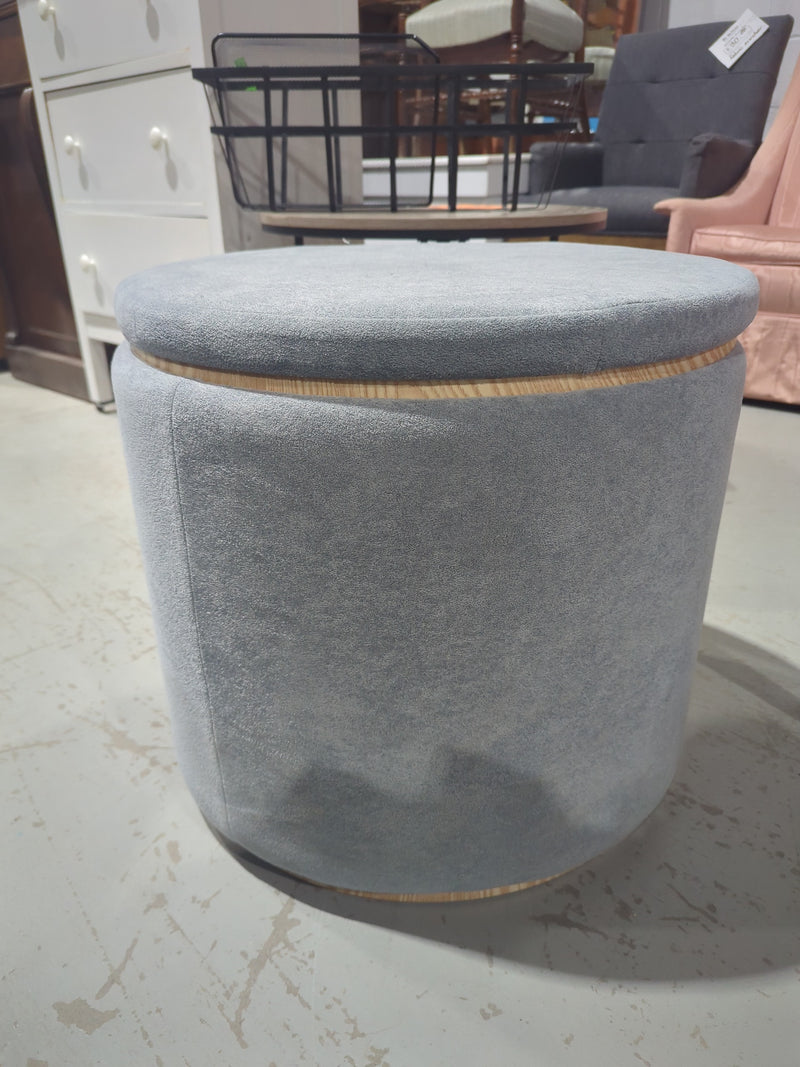 Modern Round Storage Ottoman with Lid
