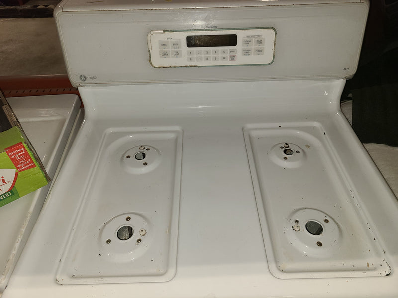 GE Profile White Gas Stove with Oven