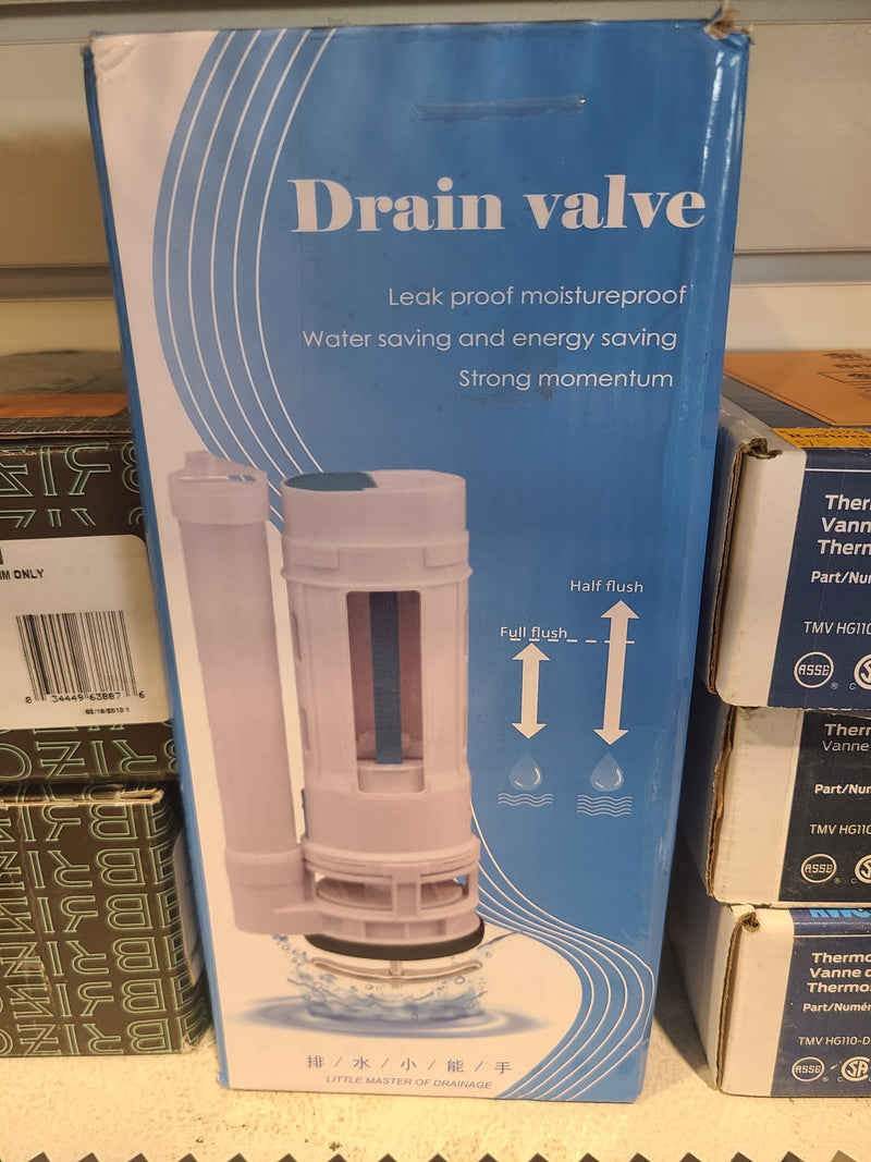 New Universal Dual Flush Toilet Drain Valve Kit