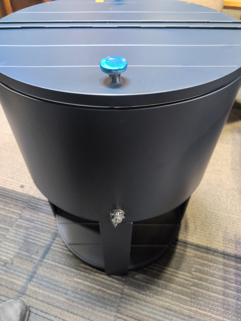 Round Blue Patio Beverage Cooler