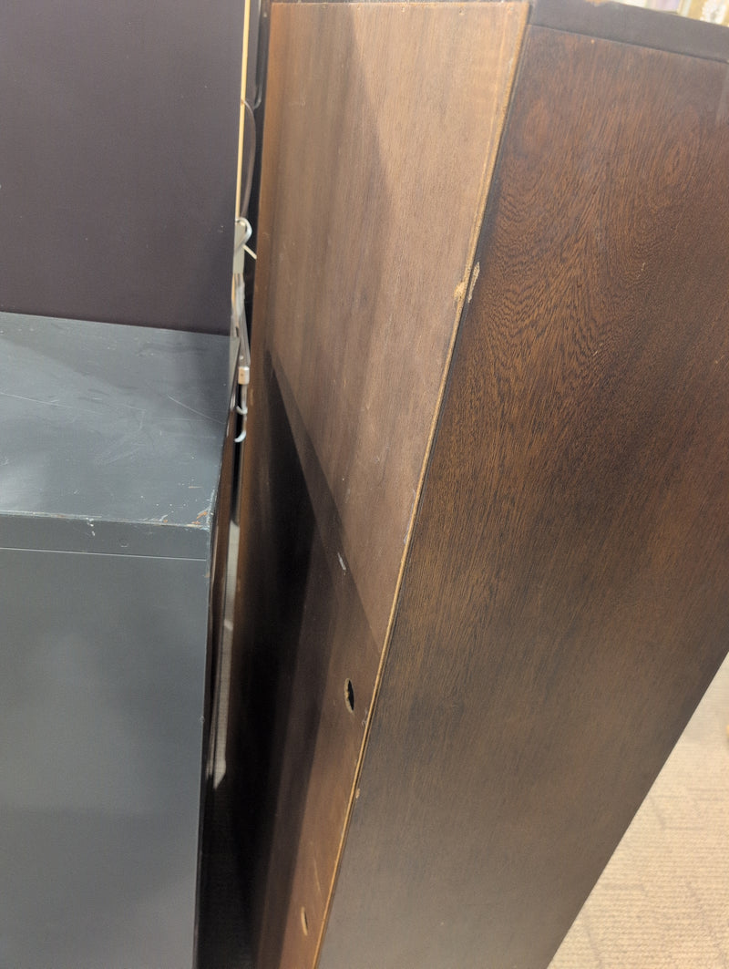 Bookcase with Lower Compartment and Holes