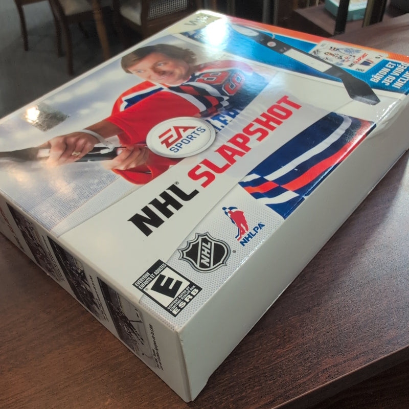 NHL Slapshot Wii Game and Hockey Stick Wii Remote and Nunchuk Holder