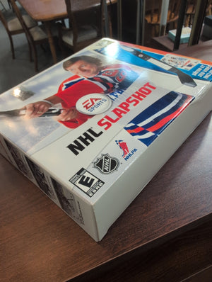 NHL Slapshot Wii Game and Hockey Stick Wii Remote and Nunchuk Holder