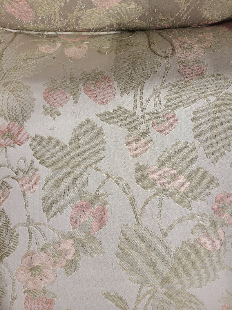 Vintage Strawberry Pattern Armchair