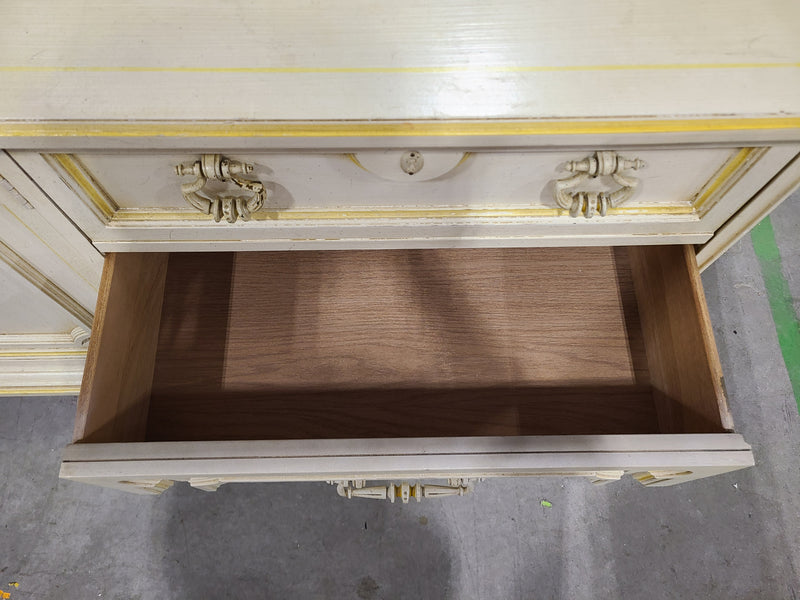 Vintage French Provincial Triple Dresser & Cabinet Credenza