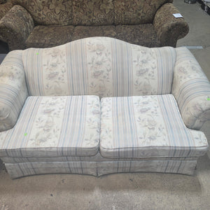 Vintage Floral and Stripe Sofa